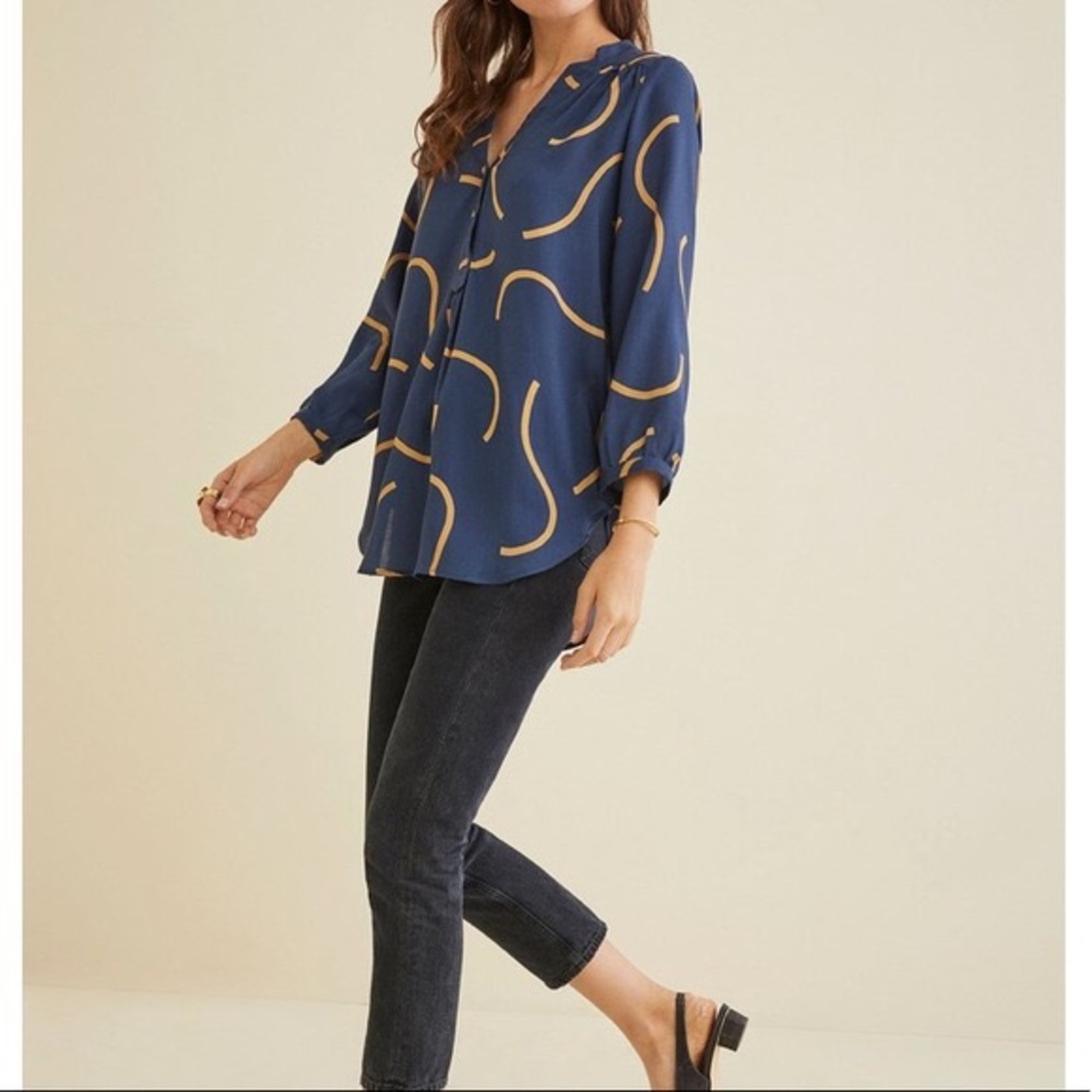 NWT Amour Vert Amy tencel blouse